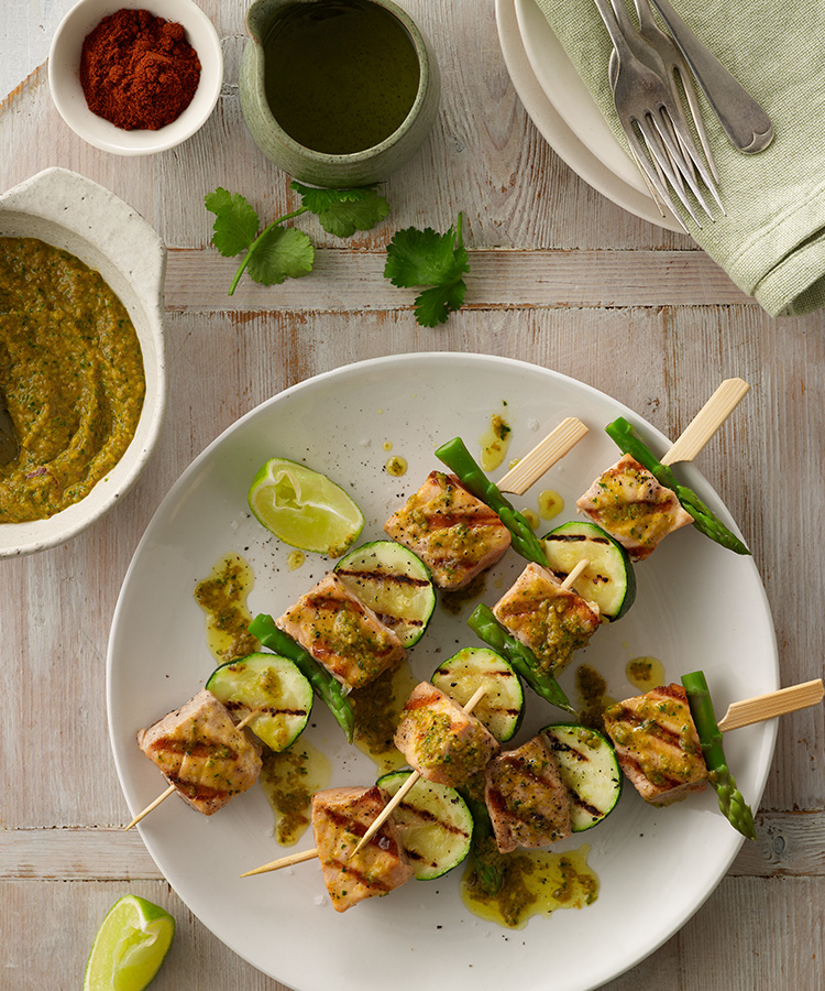 Salmon Kebabs Tassal Tassie Salmon