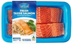 Tassal Fresh Tassie Salmon Skin off 300g