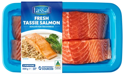 Tassal Fresh Tassie Salmon Skin off 300g