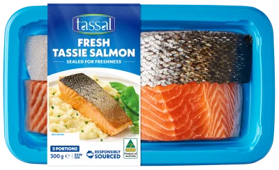 Tassal Fresh Tassie Salmon Skin on 300g