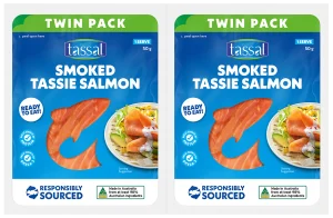 Tassal Tassie Smoked Salmon Twin Pack 50g x 2