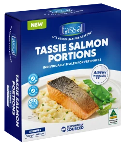 Tassal Frozen Tassie Salmon Portions 500g